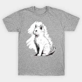 Just a cute little white cat ! T-Shirt